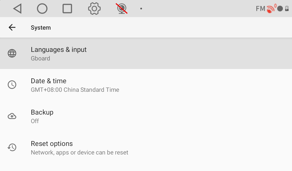 Languages & input