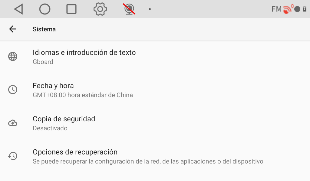 Sistema: abajo, Opciones para desarrolladores