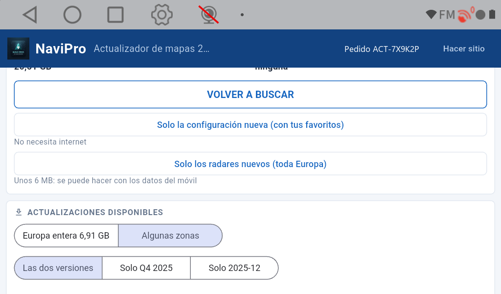Las opciones y qué poner