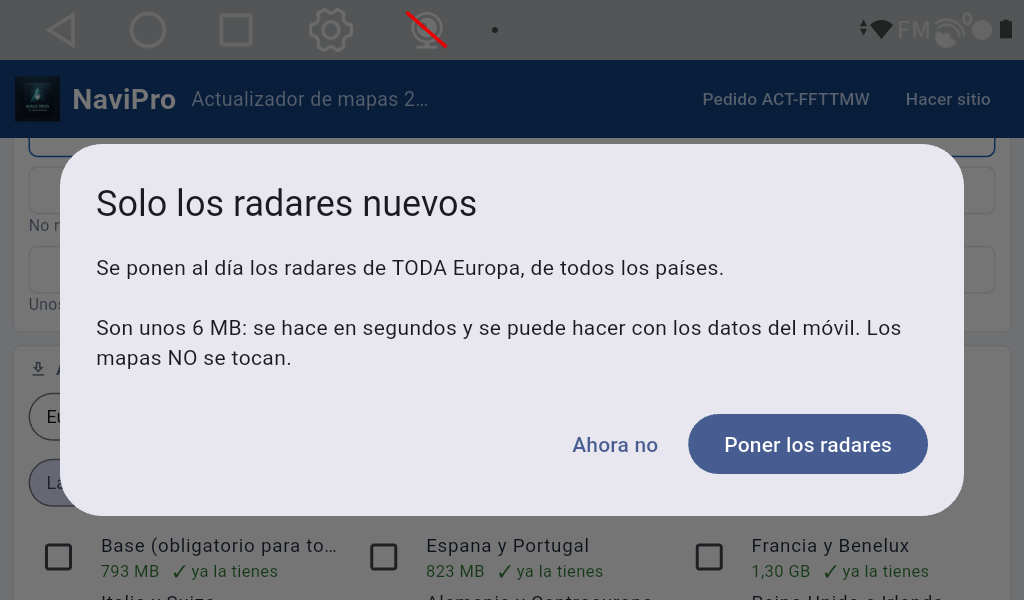 Solo los radares nuevos
