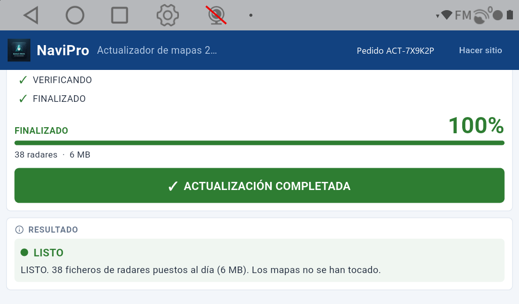 Radares puestos al día en segundos