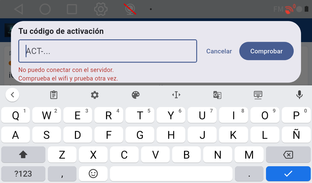 Si el navegador no tiene internet